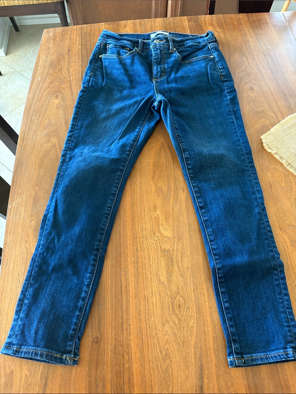 Loft Dark Wash Skinny Jeans